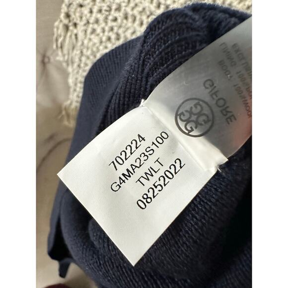 NWT G/Fore G4 Blue Merino Wool Tech Lined Slim Fit Dune Golf sweater Vest XL - Picture 11 of 12